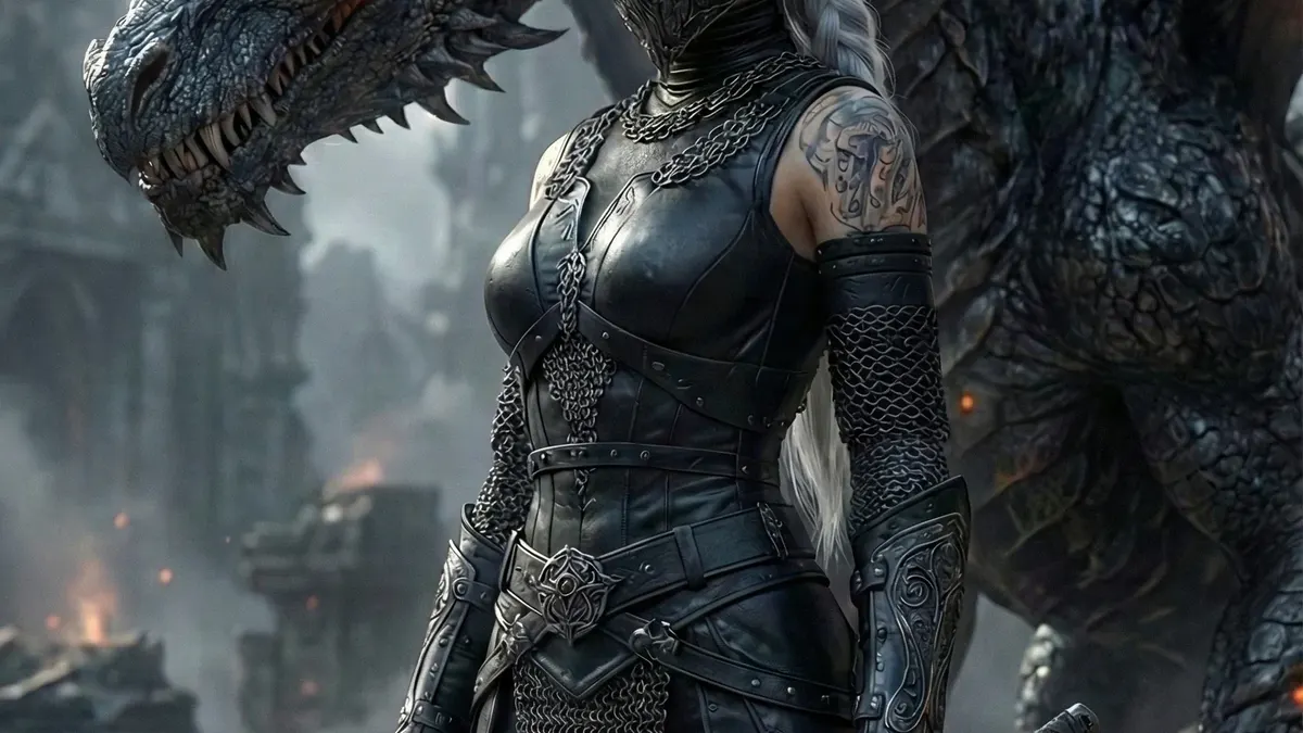Dragonsteel Huntress 4K Wallpaper