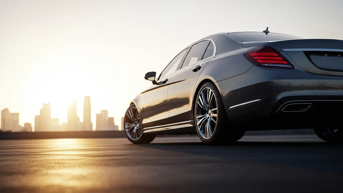 Golden Hour Motion – Luxury Coupe 4K 4K Wallpaper