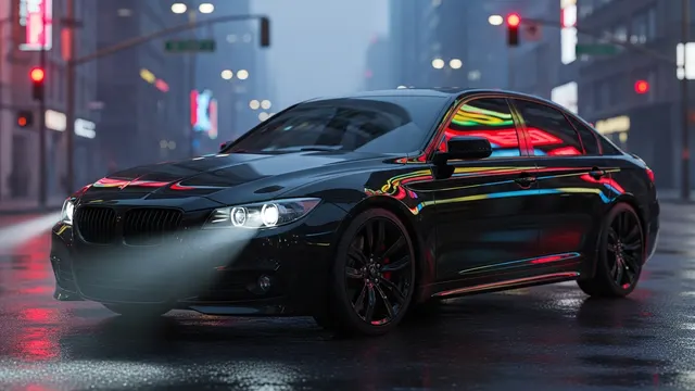 Neon Velocity – Futuristic Sports Car 4K 4K AI Wallpaper