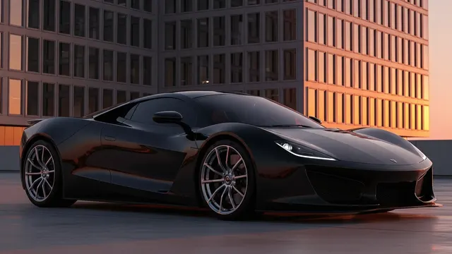 Obsidian Blade – Hypercar 4K 4K AI Wallpaper