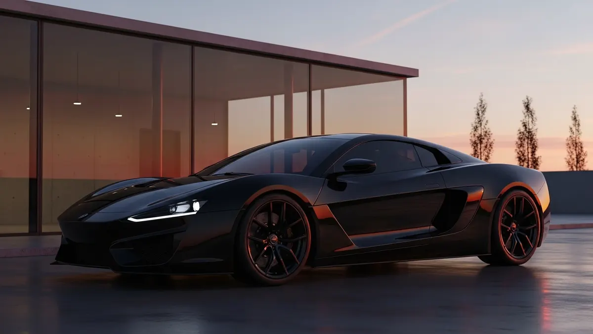Urban Nightfall – Street Performance Car 4K 4K Wallpaper