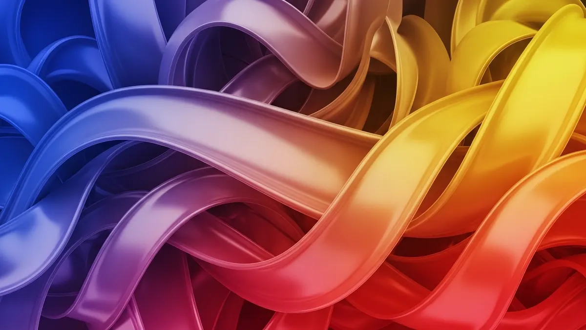 Silk Motion – Vivid Abstract Ribbons 4K 4K Wallpaper