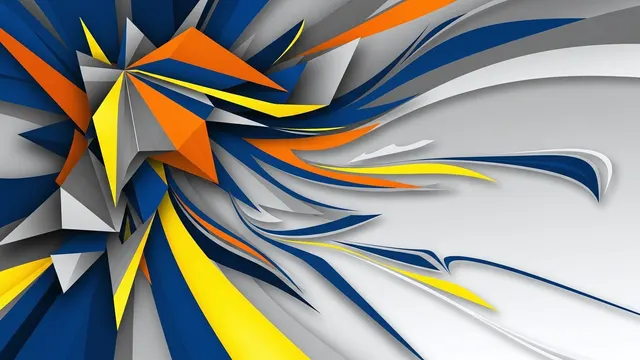 Angular Burst – Modern Abstract Geometry 4K 4K AI Wallpaper