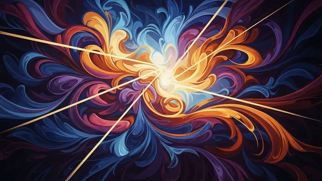 Solar Bloom – Energy Abstract Explosion 4K AI Wallpaper