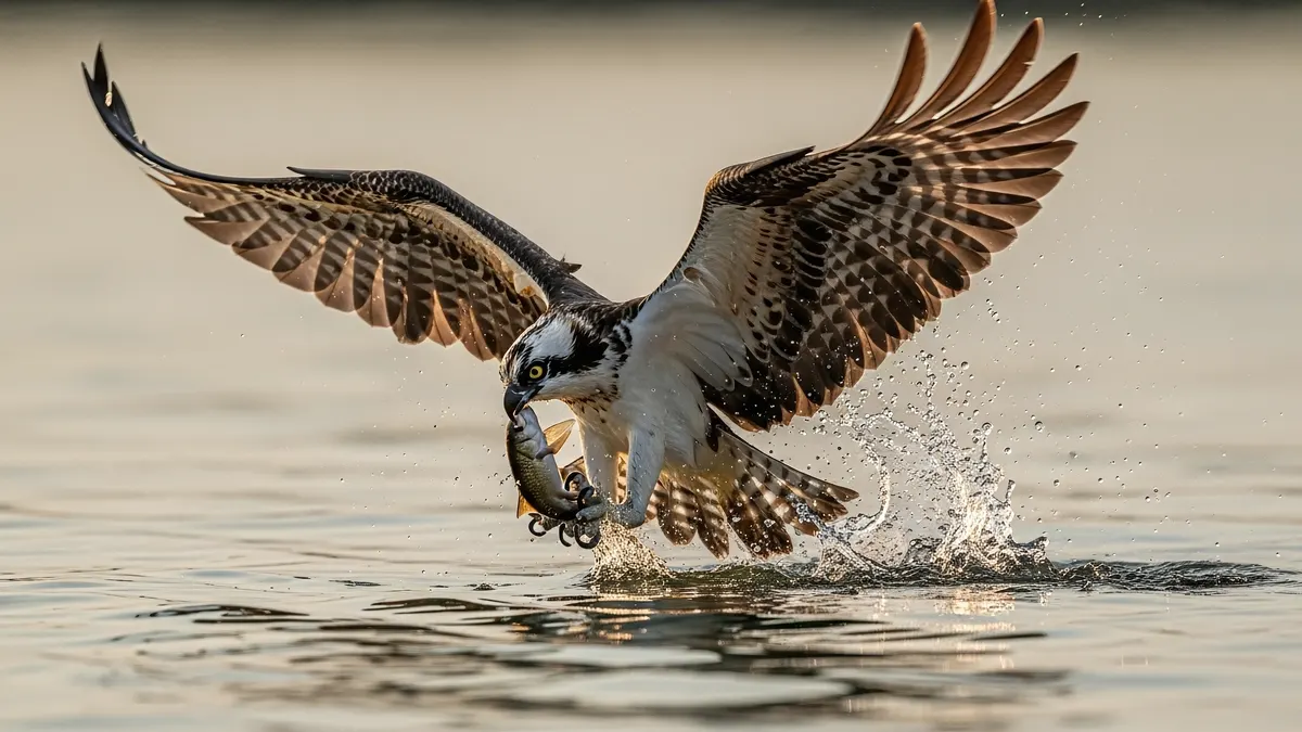 Eagle Catching Prey 4K 4K Wallpaper