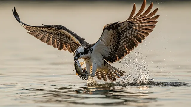 Eagle Catching Prey 4K 4K AI Wallpaper
