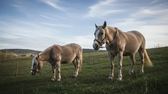 Horses in Open Fields 4K 4K AI Wallpaper