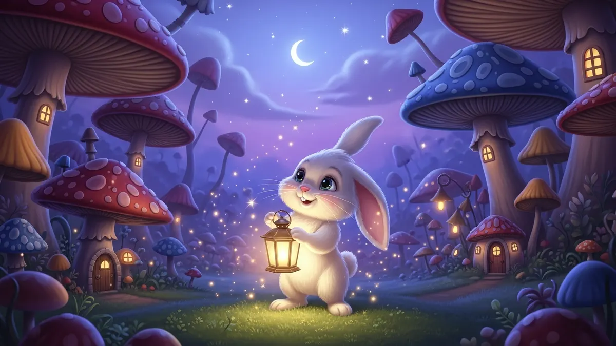 Whimsical Bunny Cottage 4K 4K Wallpaper