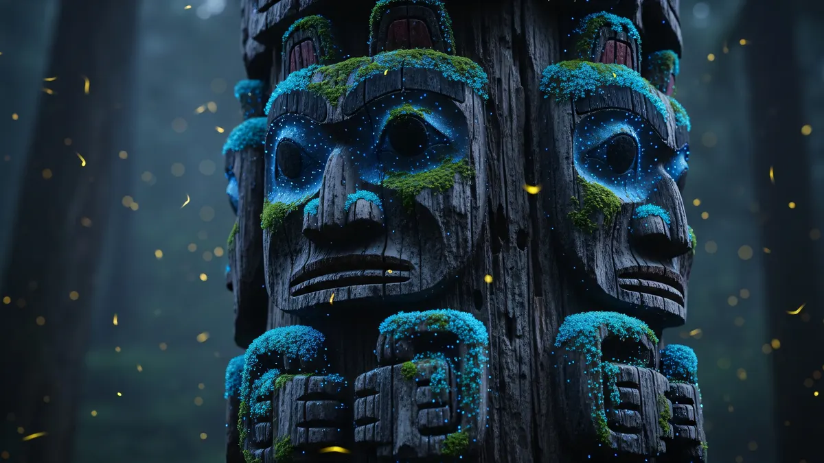 Ancient Totem Mask 4K 4K Wallpaper