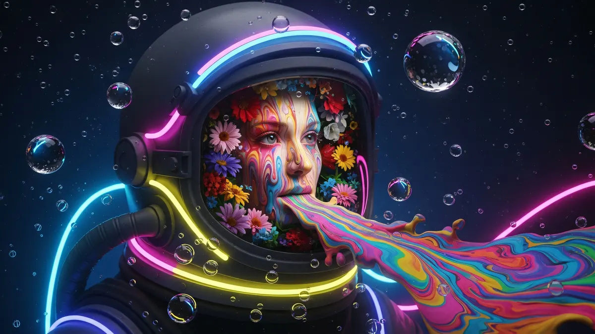 Cyber Woman Portrait 4K 4K Wallpaper