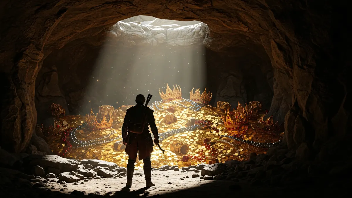Light at Cave Entrance 4K 4K Wallpaper