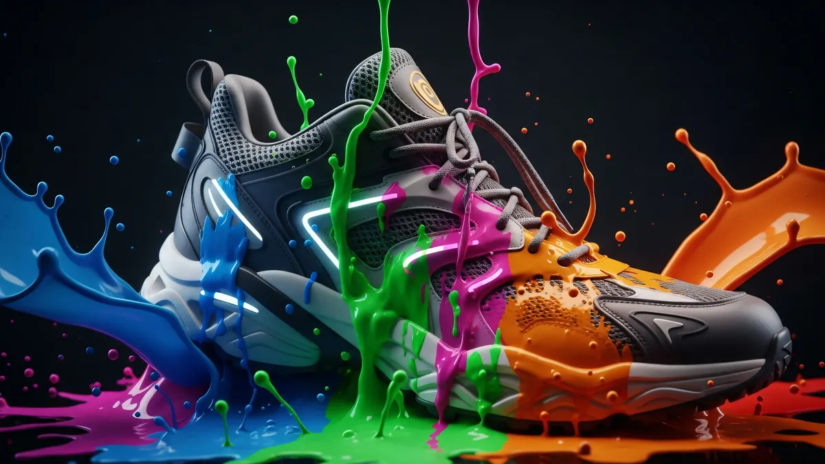 Painted Sneaker Art 4K 4K Wallpaper