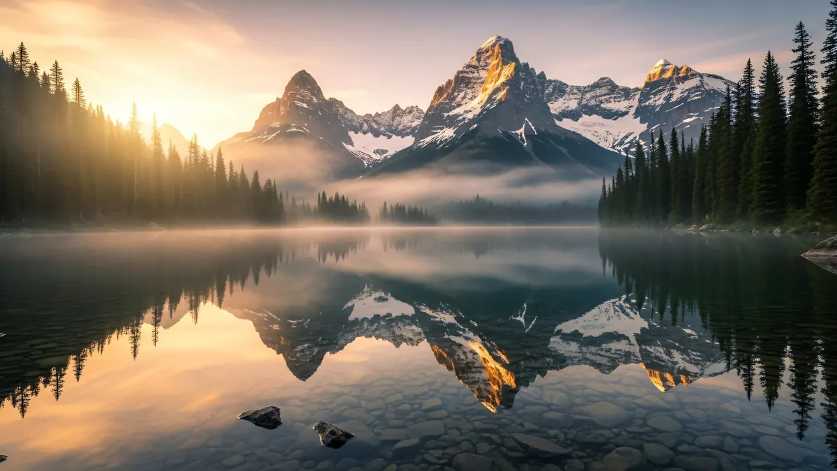 Alpine Lake Mountain Reflection 4K 4K Wallpaper