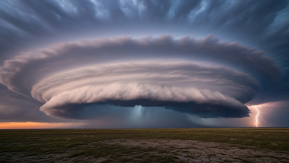 Massive Supercell Storm Cloud 4K 4K Wallpaper