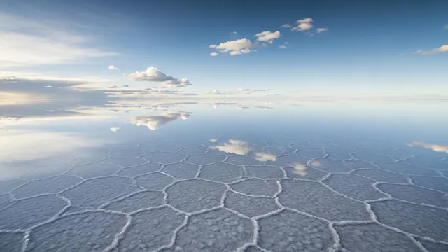 Salt Flats Sky Mirror 4K 4K AI Wallpaper