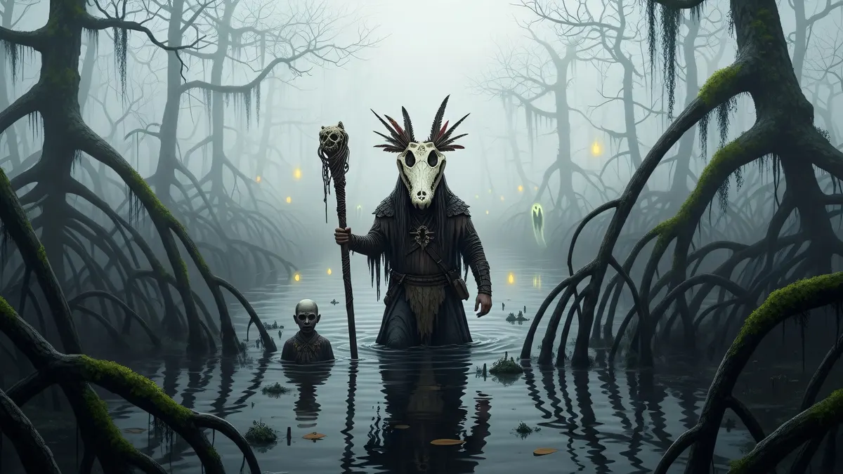 Swamp Shaman 4k 4K Wallpaper