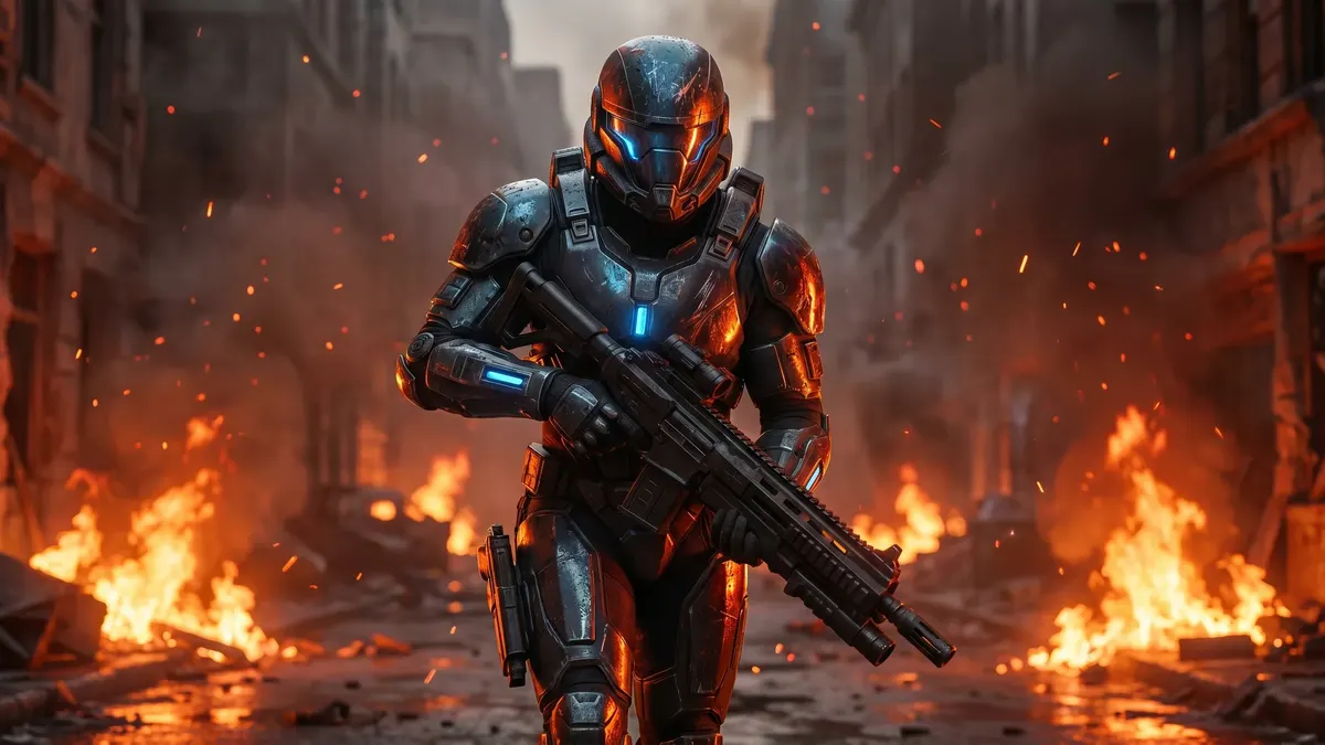 Firestorm Soldier 4K 4K Wallpaper