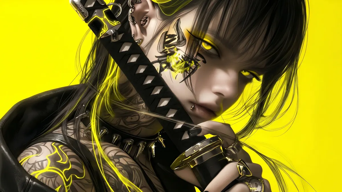 Yellow Blade Assassin 4K 4K Wallpaper