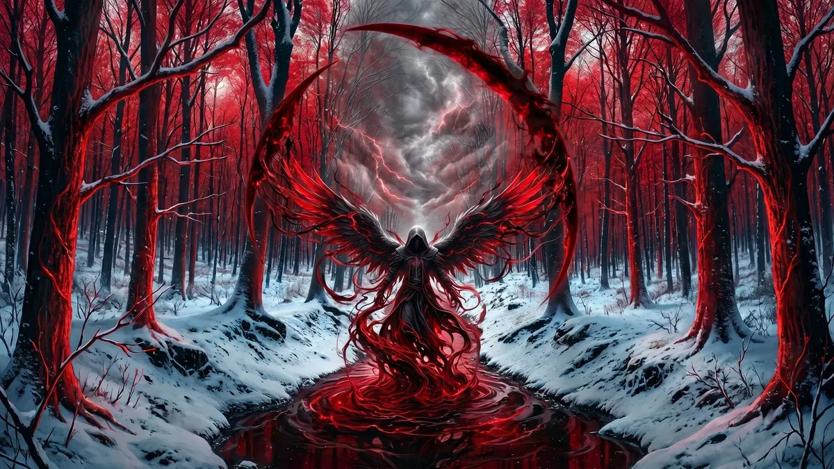 Blood Forest Shrine 4K 4K Wallpaper