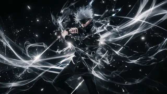 White Energy Burst 4K 4K AI Wallpaper