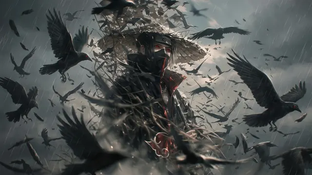 Dark Flock Chaos 4K 4K AI Wallpaper