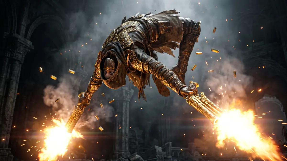 Acrobatic Fantasy Shooter 4K 4K Wallpaper