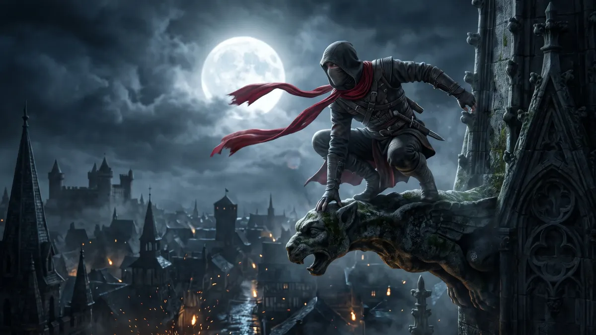 Gargoyle Shadow Assassin 4K 4K Wallpaper
