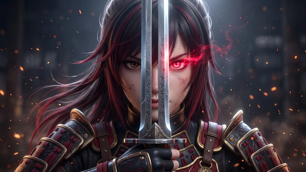 Twin Blade Swordswoman 4K 4K Wallpaper