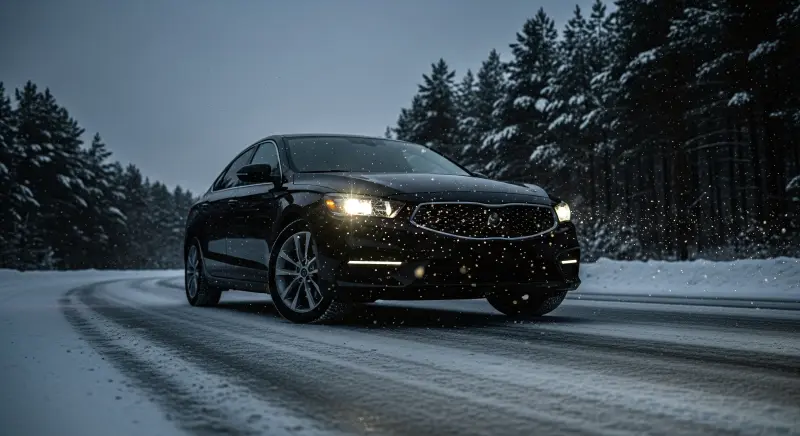 Midnight Shadow Sedan – Luxury Car 4K Wallpaper