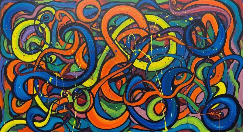 Color Riot – Abstract Graffiti Art 4K