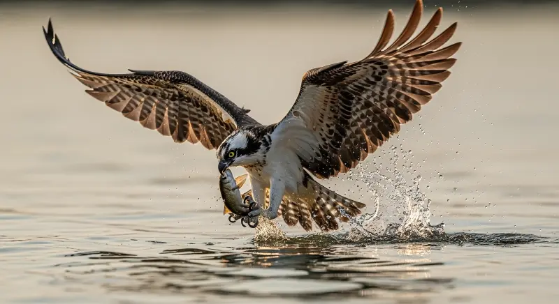 Eagle Catching Prey 4K
