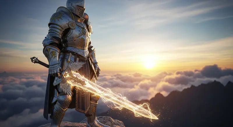 Golden Armor Knight 4K