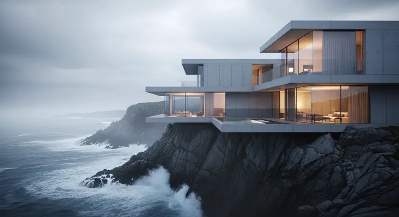 Ultra-Modern Ocean Villa 4K