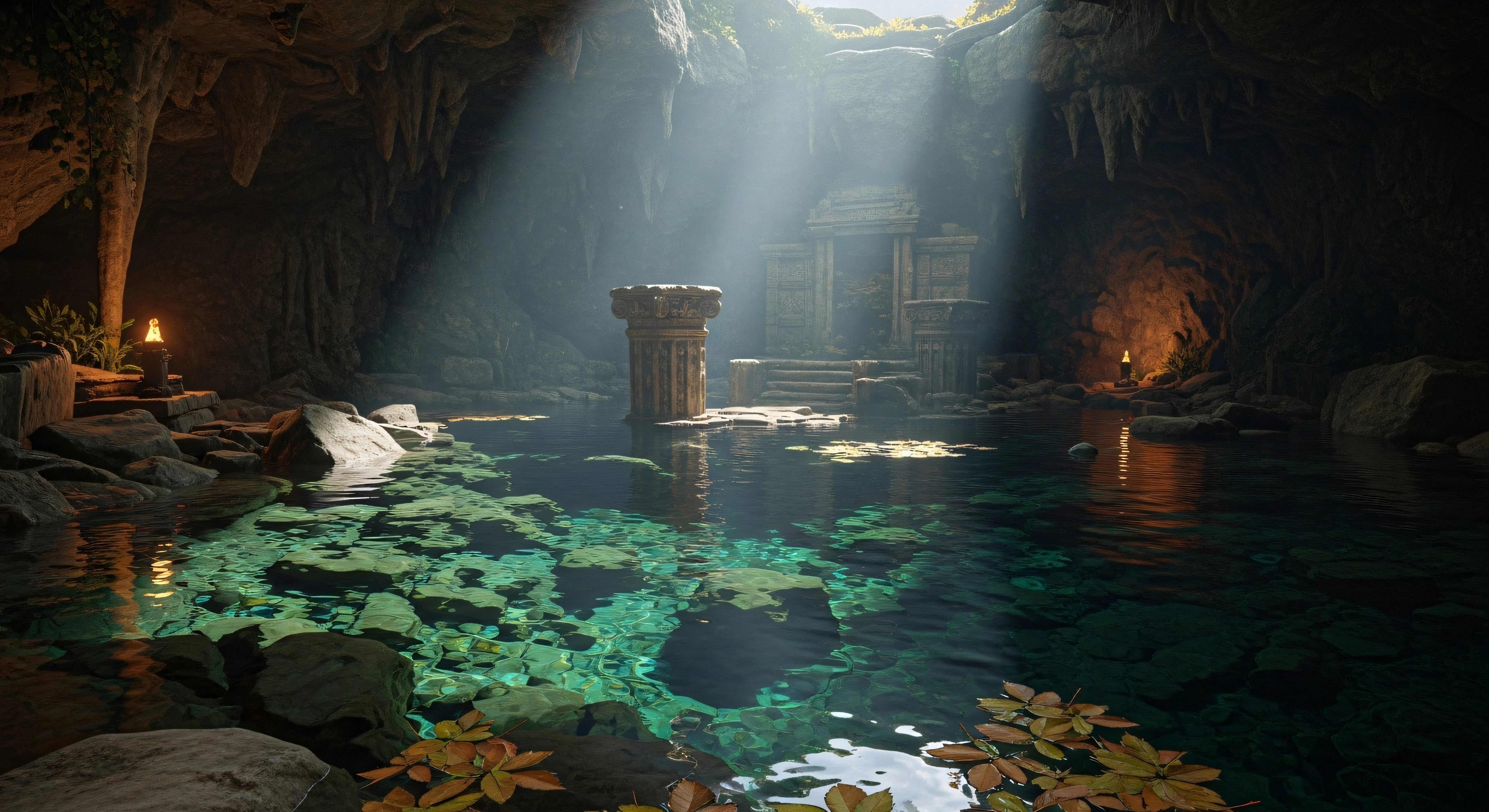 Temple Inside Jungle 4K