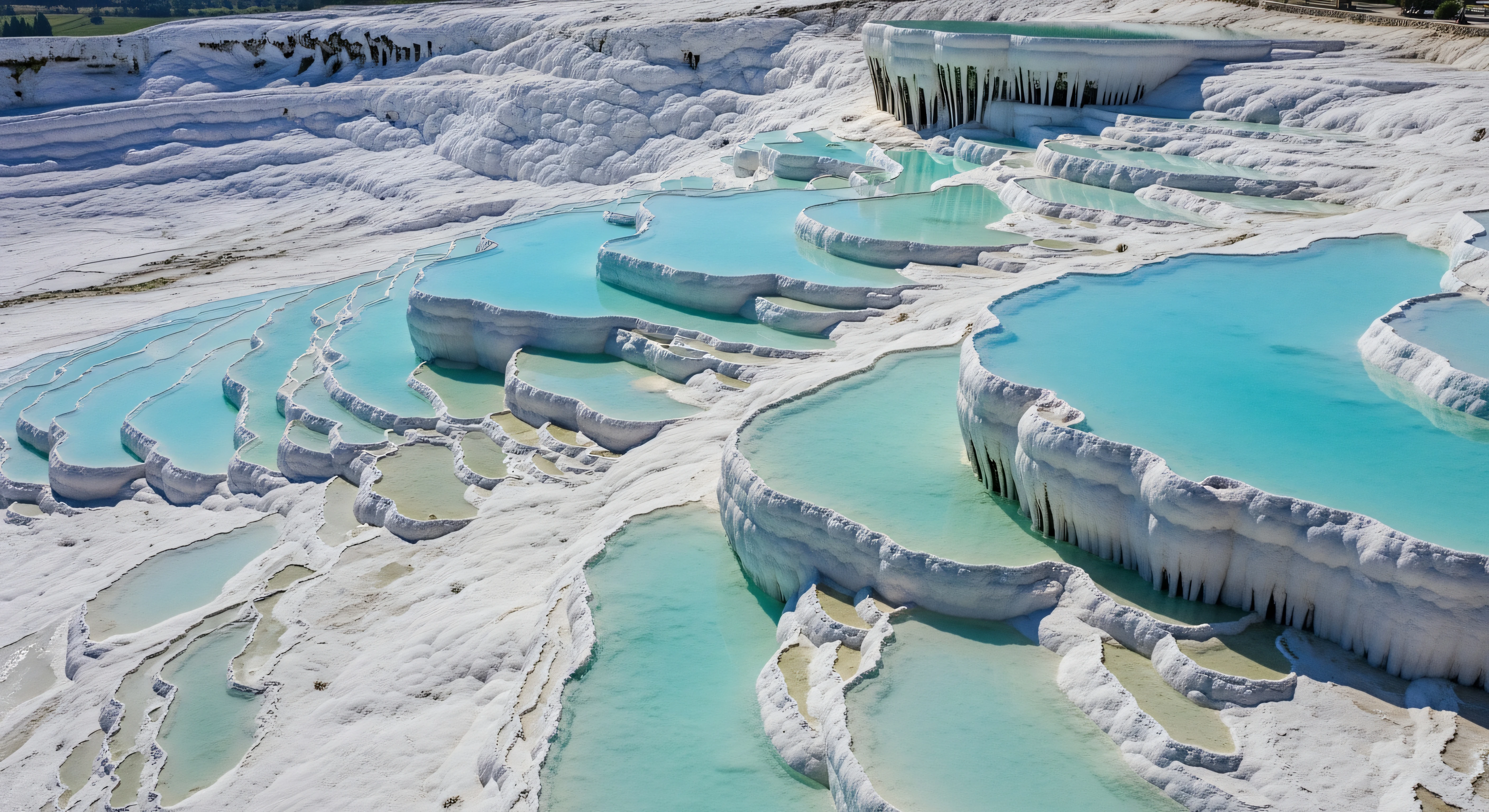 Pamukkale Travertine Terraces 4K