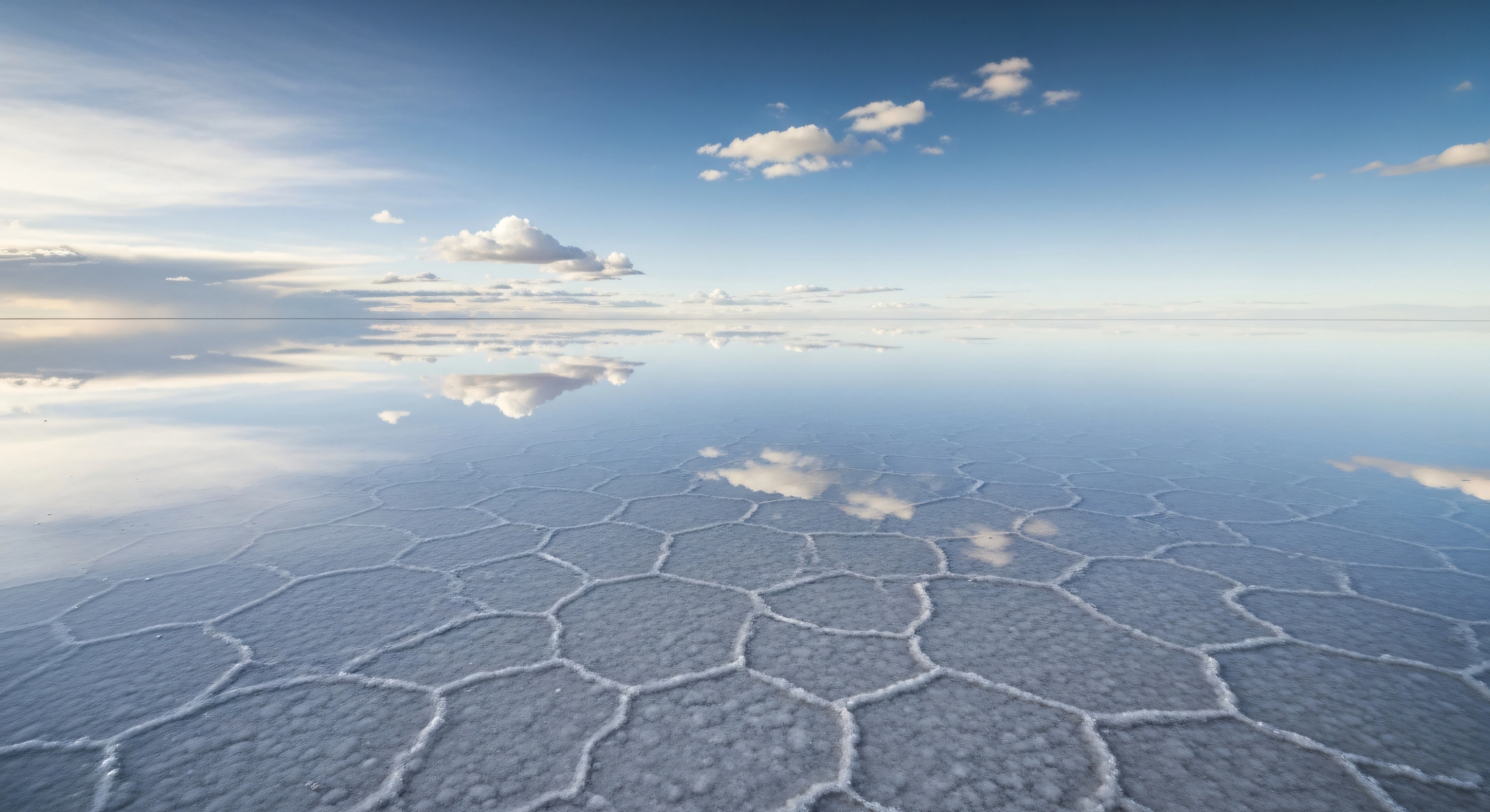 Salt Flats Sky Mirror 4K