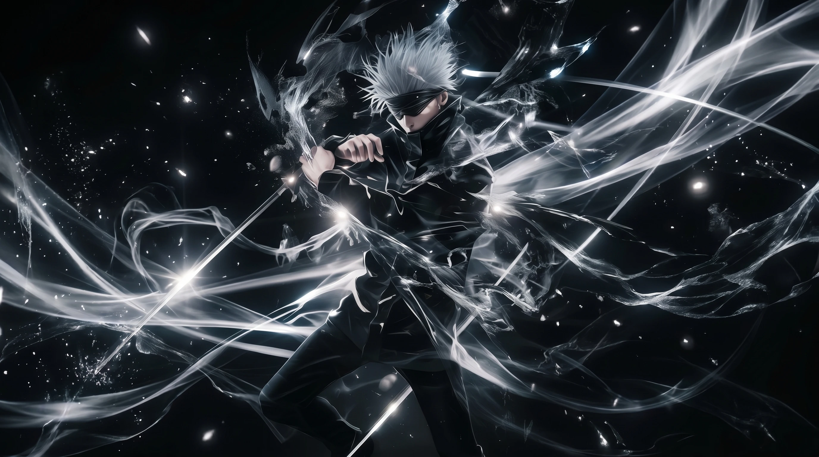 White Energy Burst 4K