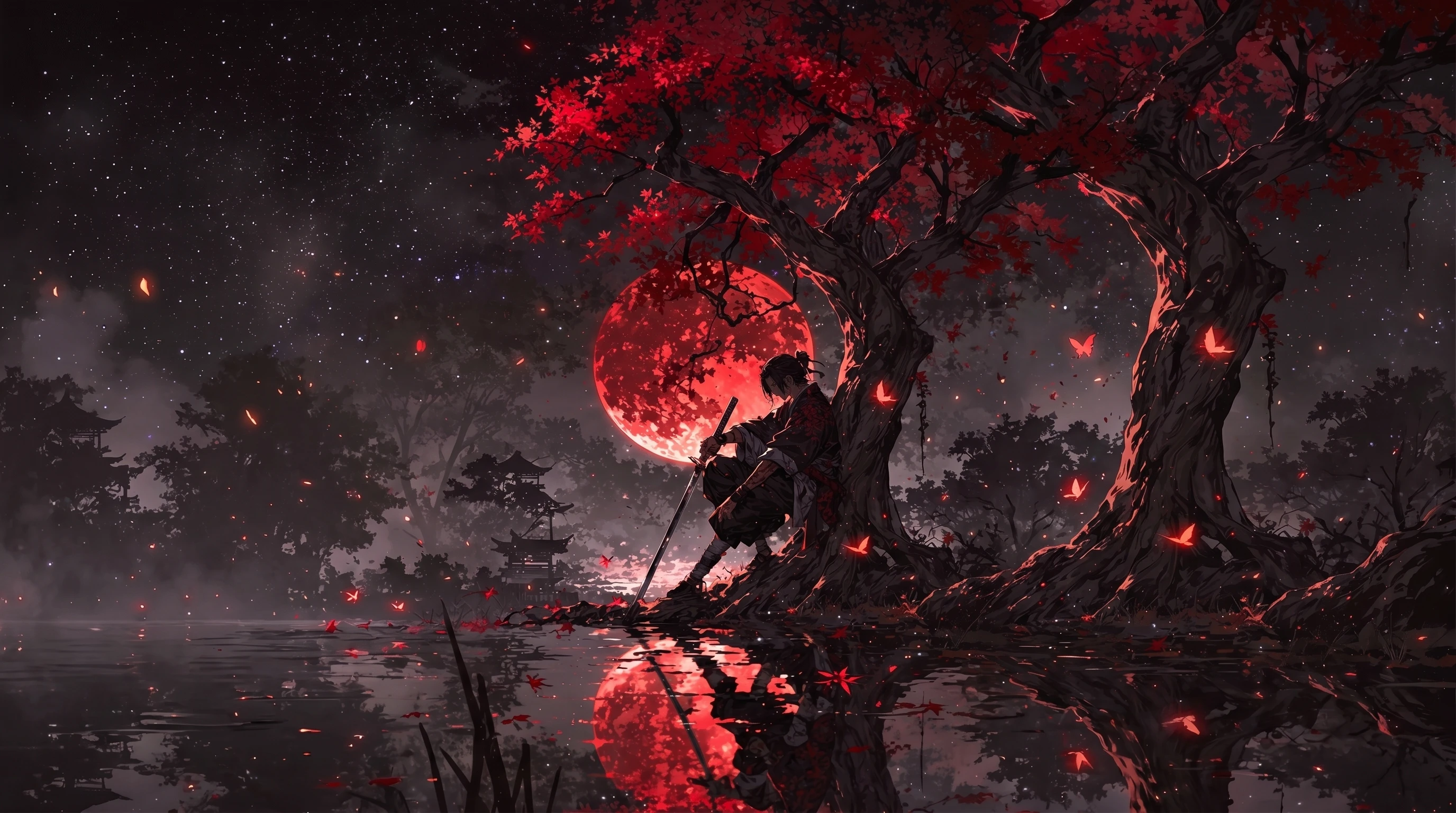 Crimson Tree World 4K